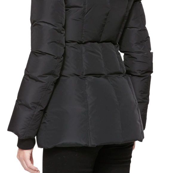 Mackage Anika Black Down Puffer Coat with Funnel Neck